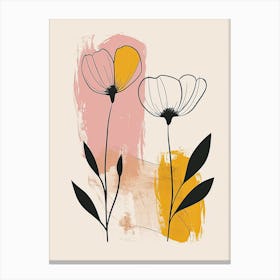 Two Flowers 2 Canvas Print