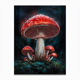 Red Mushroom 1 Canvas Print