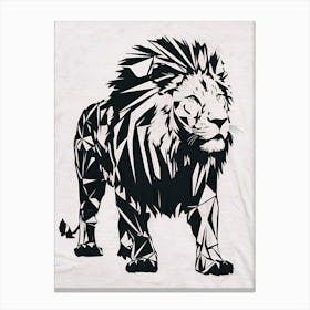 Geometric Lion 4 Canvas Print