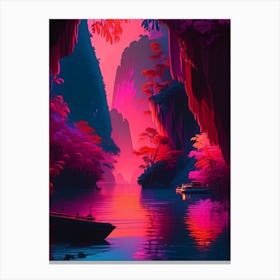 Puerto Princesa Underground River Dreamy Sunset 3 Canvas Print