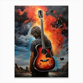 Acoustic Guitar Canvas Print