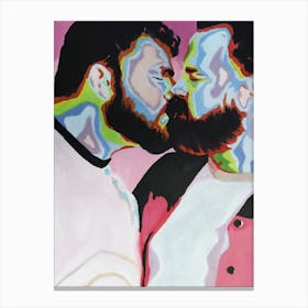 Pastel Kiss Canvas Print