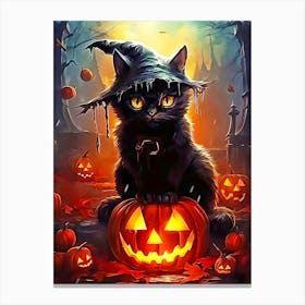 Halloween Cat 1 Canvas Print