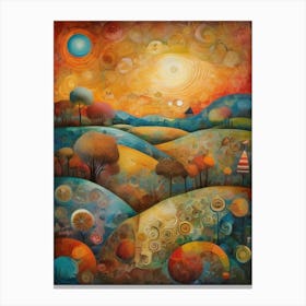 Sunset In The Sky Canvas Print