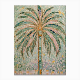 Palm Tree Mosaic 1 Canvas Print