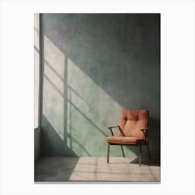 Chair In Front Of Window Canvas Print