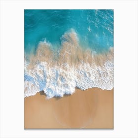 Aerial View Of A Beach 100 Canvas Print