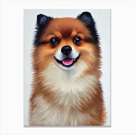 Pomeranian Watercolour dog Canvas Print