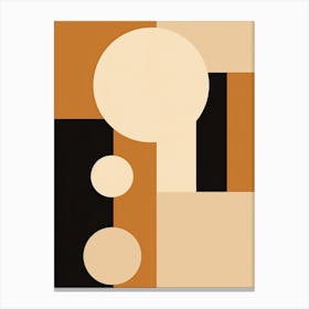 Cottbus Contrast, Geometric Bauhaus Canvas Print