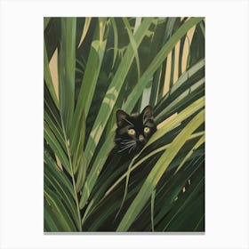 Cat In The Jungle 5 Canvas Print