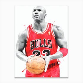 Michael Jordan Chicago Bulls Basketball Canvas Print