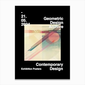 Geometric Design Archive Poster 61 Canvas Print