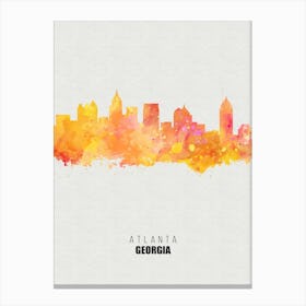 Atlanta Georgia City watercolor Canvas Print