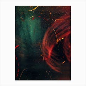 Abstract Swirls In Space Canvas Print