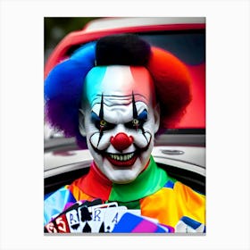 Very Creepy Clown - Reimagined 8 Canvas Print