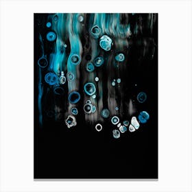 Blue Bubbles Canvas Print