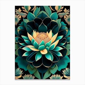 Lotus Flower Pattern Fauvism Matisse 1 Canvas Print