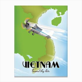 Vietnam Travel By Air Canvas Print