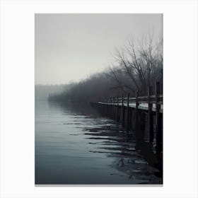 Foggy Lake 1 Canvas Print