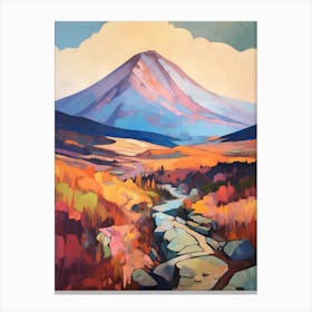 Mount Katahdin Usa 1 Mountain Painting Canvas Print