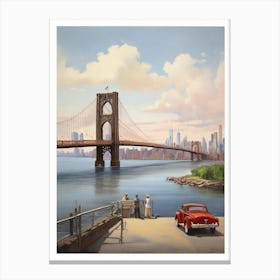 Default Manhanttan Bridge New York Brooklyn Travel Art Print Canvas Print