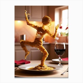 Noodle Dancer Canvas Print