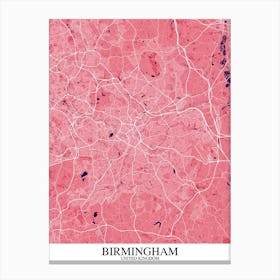 Birmingham Pink Purple Canvas Print
