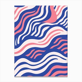 Abstract Wavy Pattern 1 Canvas Print