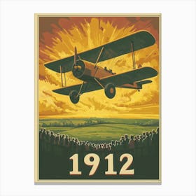 Aihrgdesign A Retro Travel Poster Celebrating The 1912 Advanc 49efe9f4 4113 485d 952d F102cf3237b8 2 Canvas Print