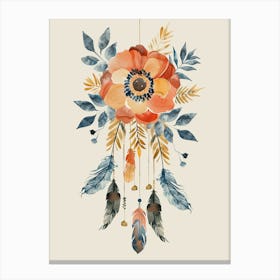 A Kaleidoscope Of Starlit Dreams Mid Century Style Canvas Print