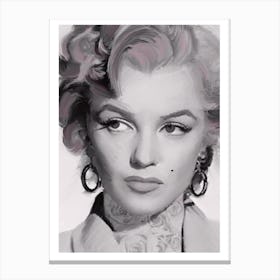 Tattooed Marilyn Canvas Print