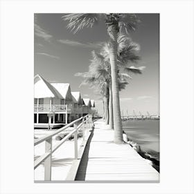 Hurghada, Egypt, Black And White Photography 2 Canvas Print