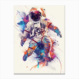 Astronaut In Space 5 Canvas Print