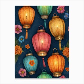 Chinese Lanterns 4 Canvas Print