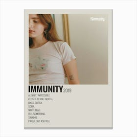 Xianyua Immunity Clairo Poster Canvas Print