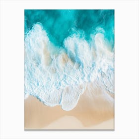 Aerial View Of A Beach 113 Canvas Print