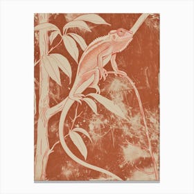 Chameleon Block Print 2 Canvas Print