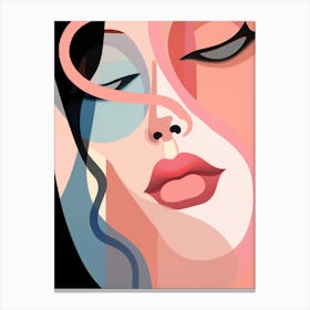 Abstract Portrait Of A Woman 1 Canvas Print