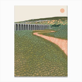 Yorkshire Whernside Mountain Art Print Canvas Print