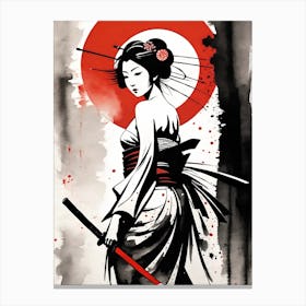 Geisha Girl 1 Canvas Print