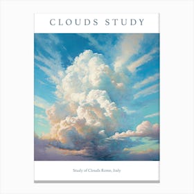 Study Of Clouds Rome, Italy Canvas Print