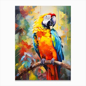 Parrot On A Branch 1 Canvas Print