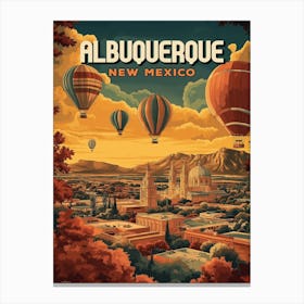 Albuquerque Hot Air Balloon Sunrise Canvas Print