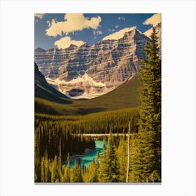 Banff National Park 2 Canada Vintage Poster Canvas Print