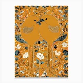 Two Birds In Love Canvas Print