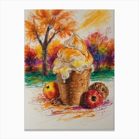 Ice Cream Sundae 16 Canvas Print