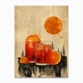 Aperol Spritz Orange 84 Canvas Print