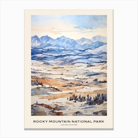 Rocky Mountain National Park United States 3 Poster Canvas Print