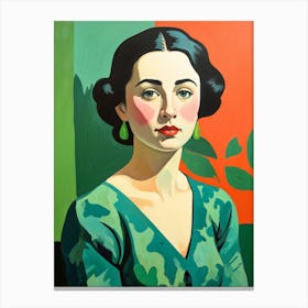 Portrait Of A Woman 1 Canvas Print