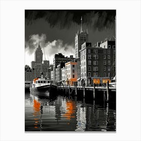 Detroit Harbor Canvas Print